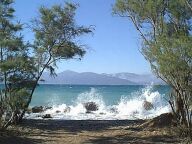 Campsite at Aigio, Greec