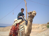 Abdu and his camel Concorde